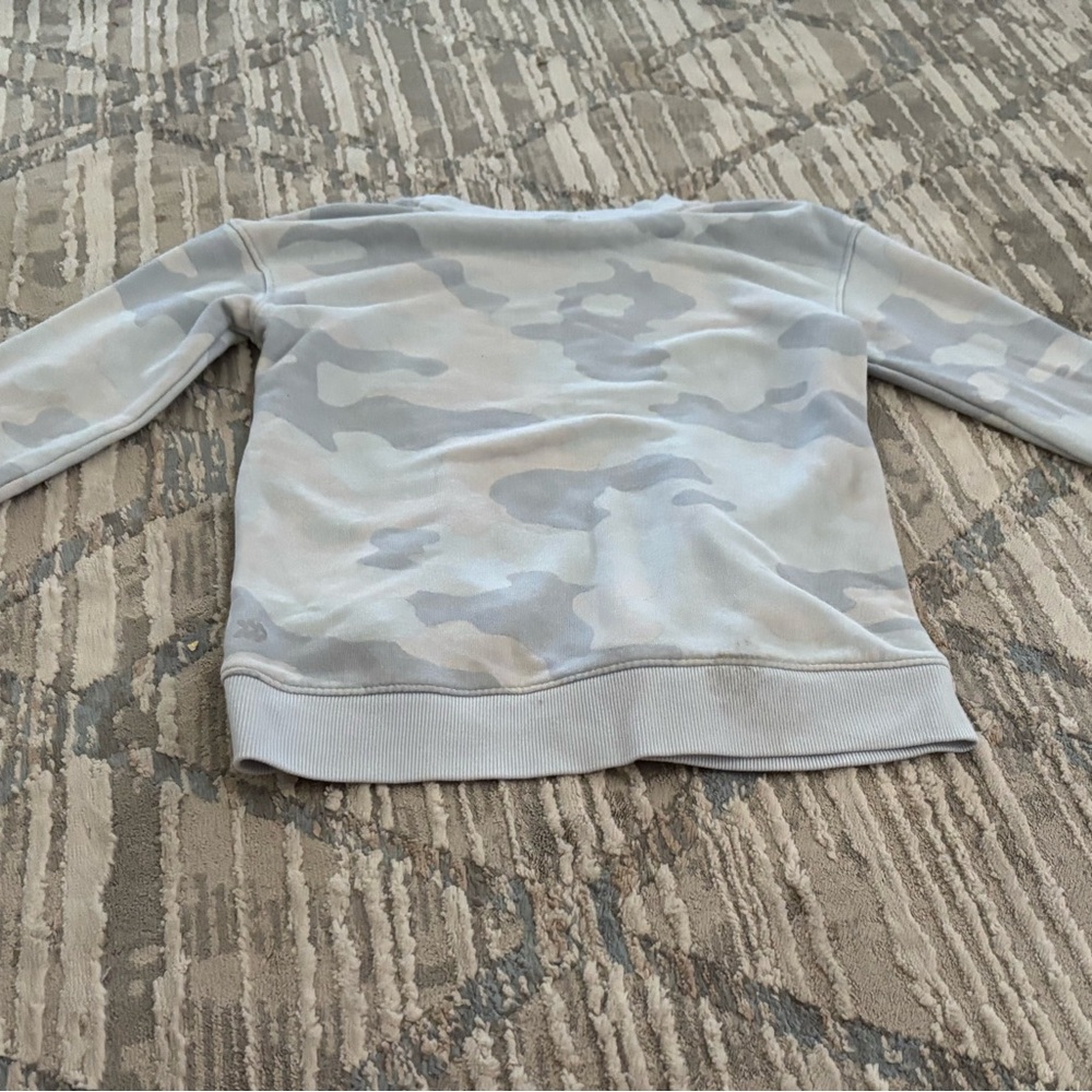 Gray Camouflage Long Sleeve Shirt